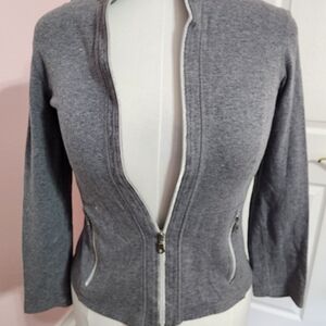 SPANNER Women's Charcoal Zip-Up Blazer